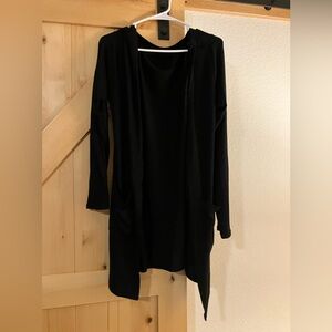Black Zyia Cardigan Size Lg - runs big